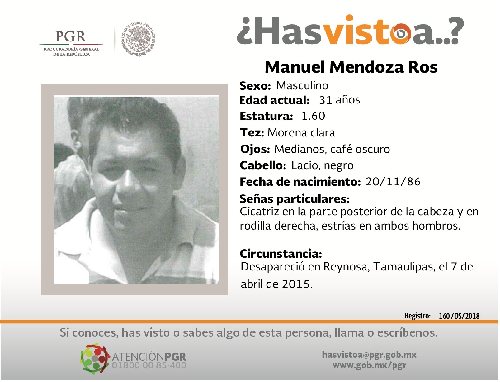 #SeBusca Ayúdanos a localizar a Manuel