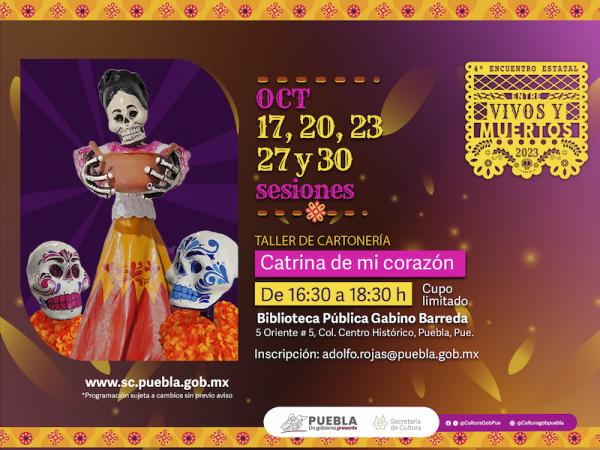 Por Día de Muertos, Cultura ofrecerá talleres gratuitos de cartonería