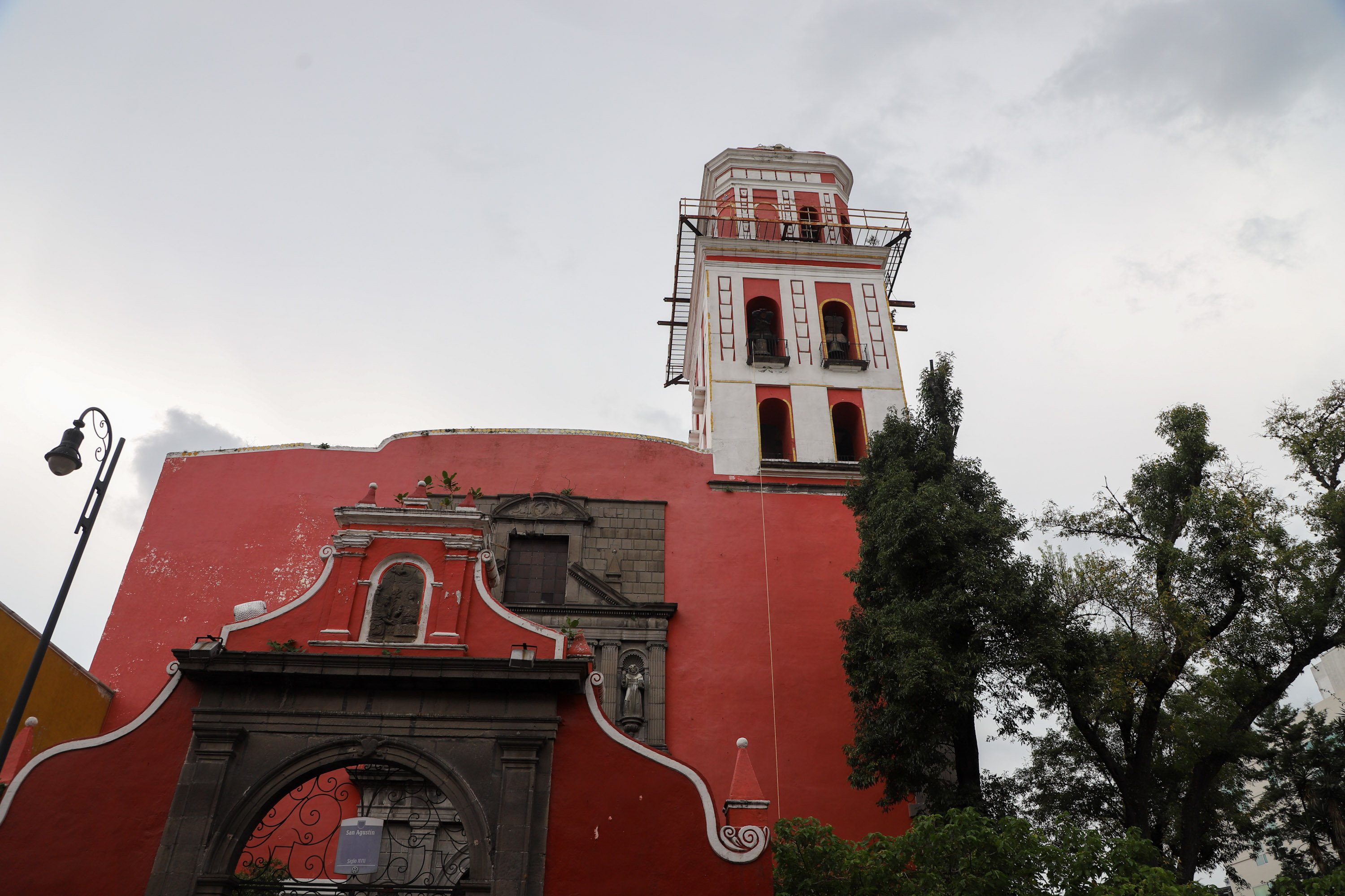 VIDEO Iglesia de San Agustín continúa apuntalada