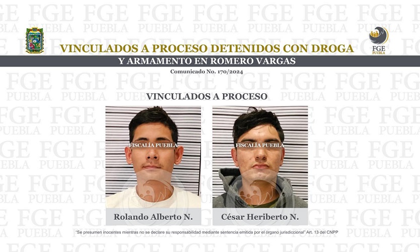 A prisión, Rolando y César, detenidos con droga y armas en la Romero Vargas