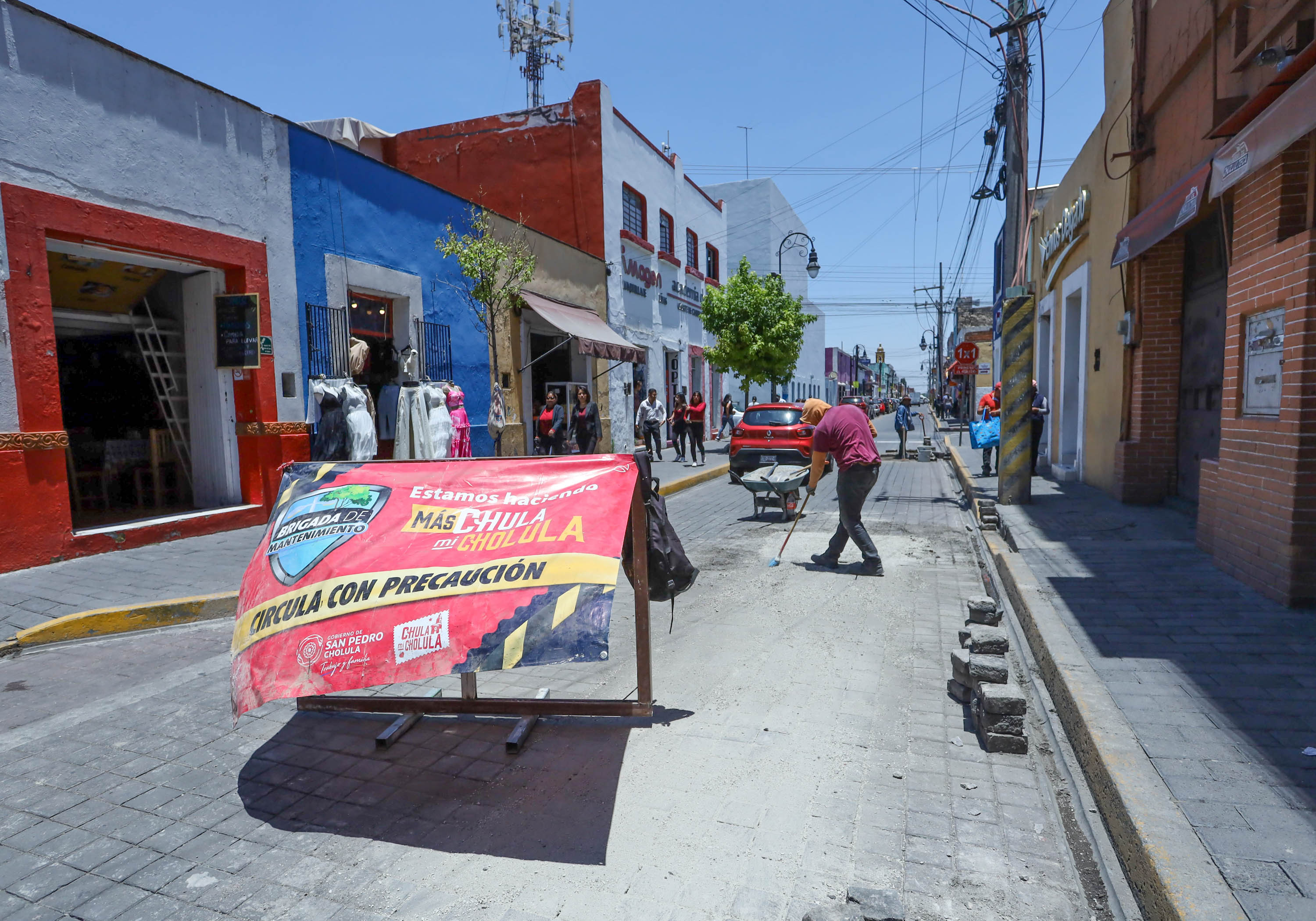 Rehabilitan Avenida Miguel Alemán, entre la 3 Poniente y la Avenida Miguel Hidalgo