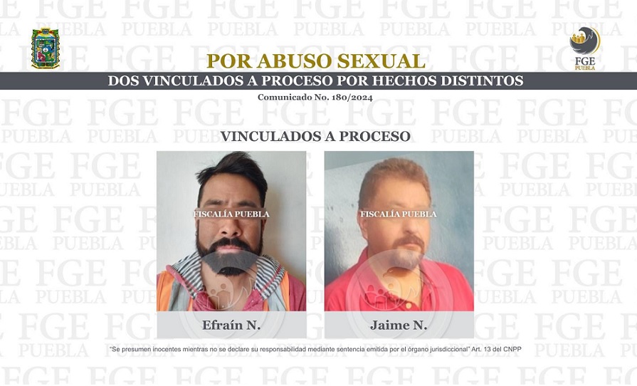 Por abuso sexual, procesan a Efraín y Jaime en Puebla