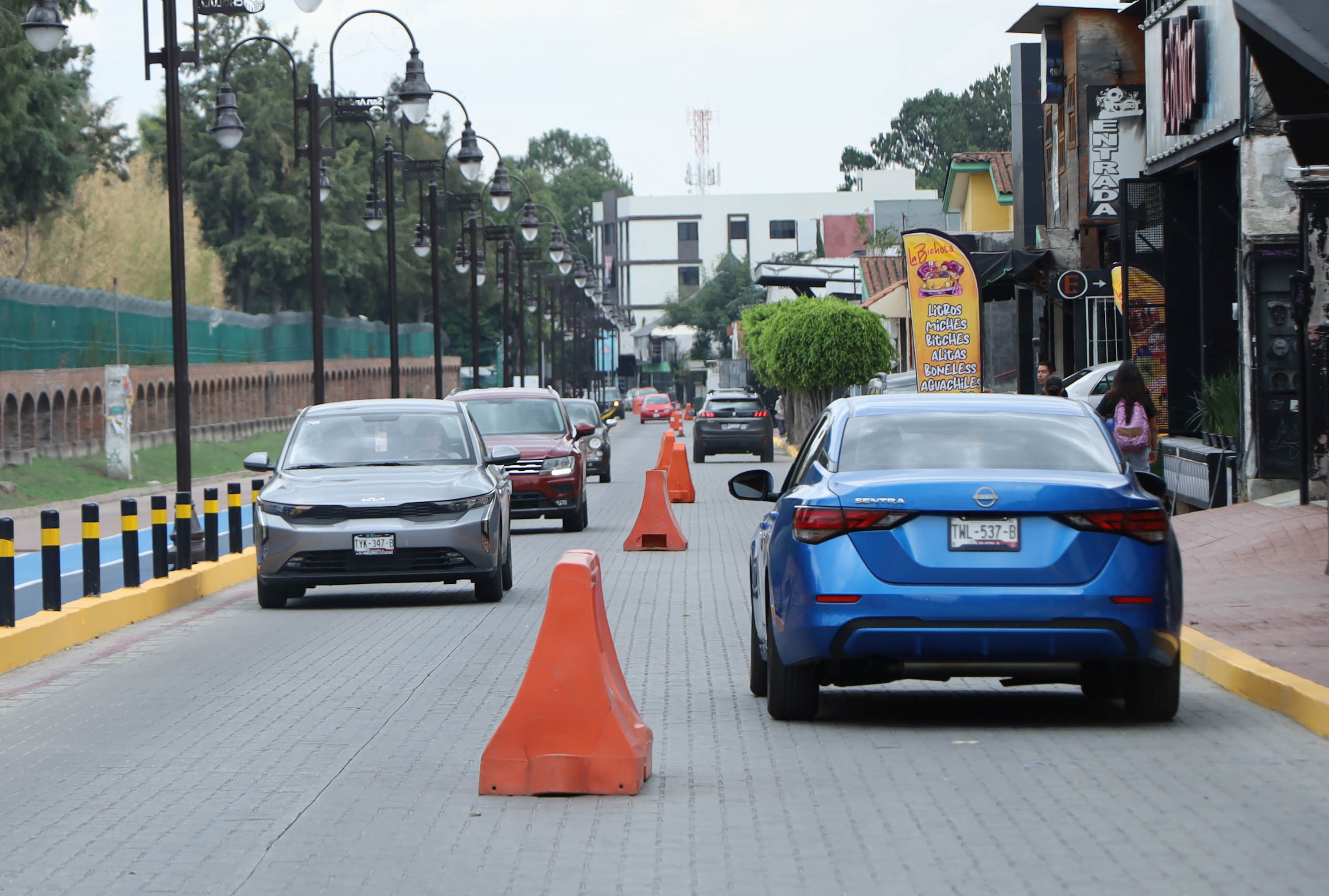 Se incrementa carga vehicular en calles sanandreseñas por cierre de vialidades