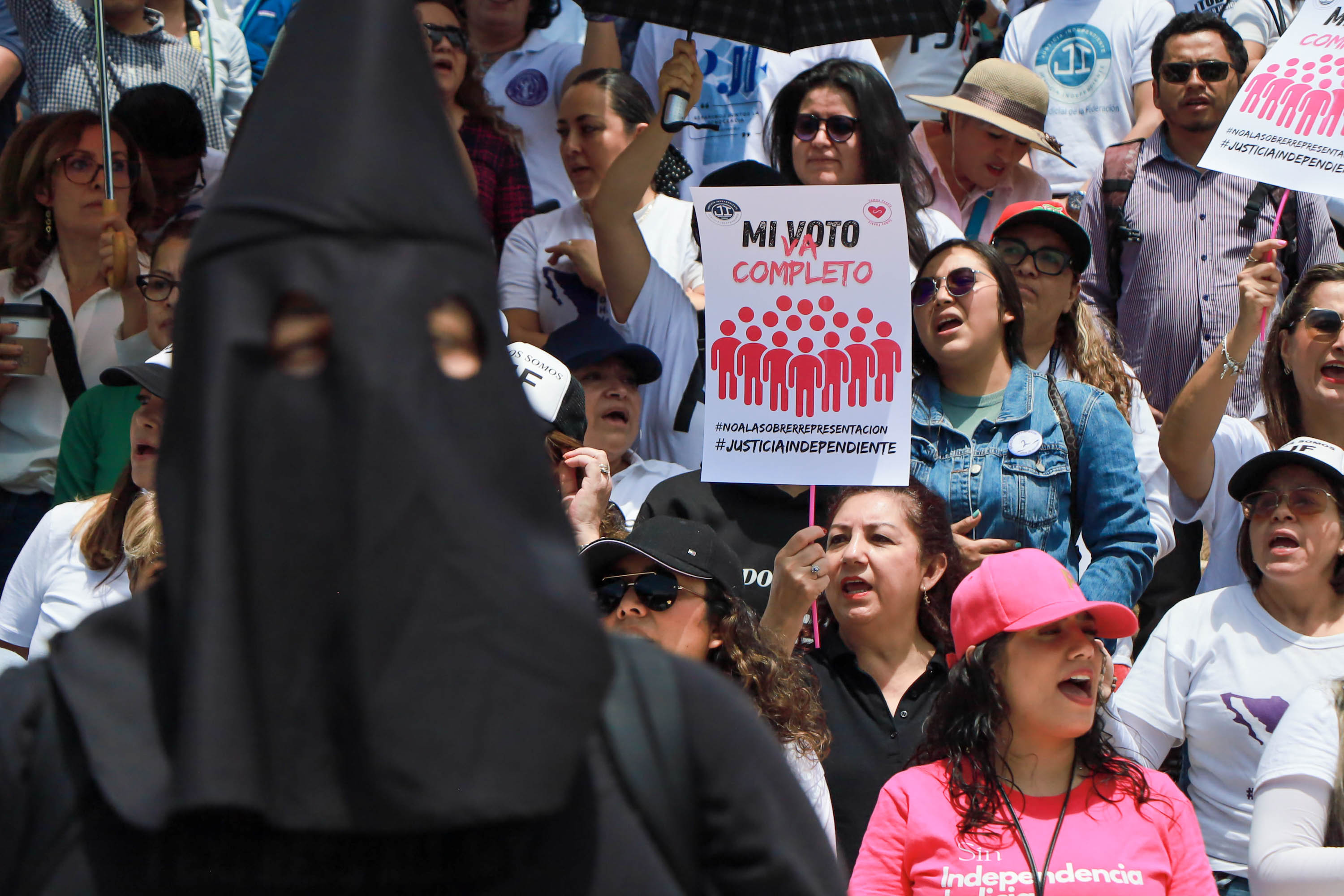 VIDEO En Puebla mil 500 trabajadores de la PJF se unieron al paro nacional