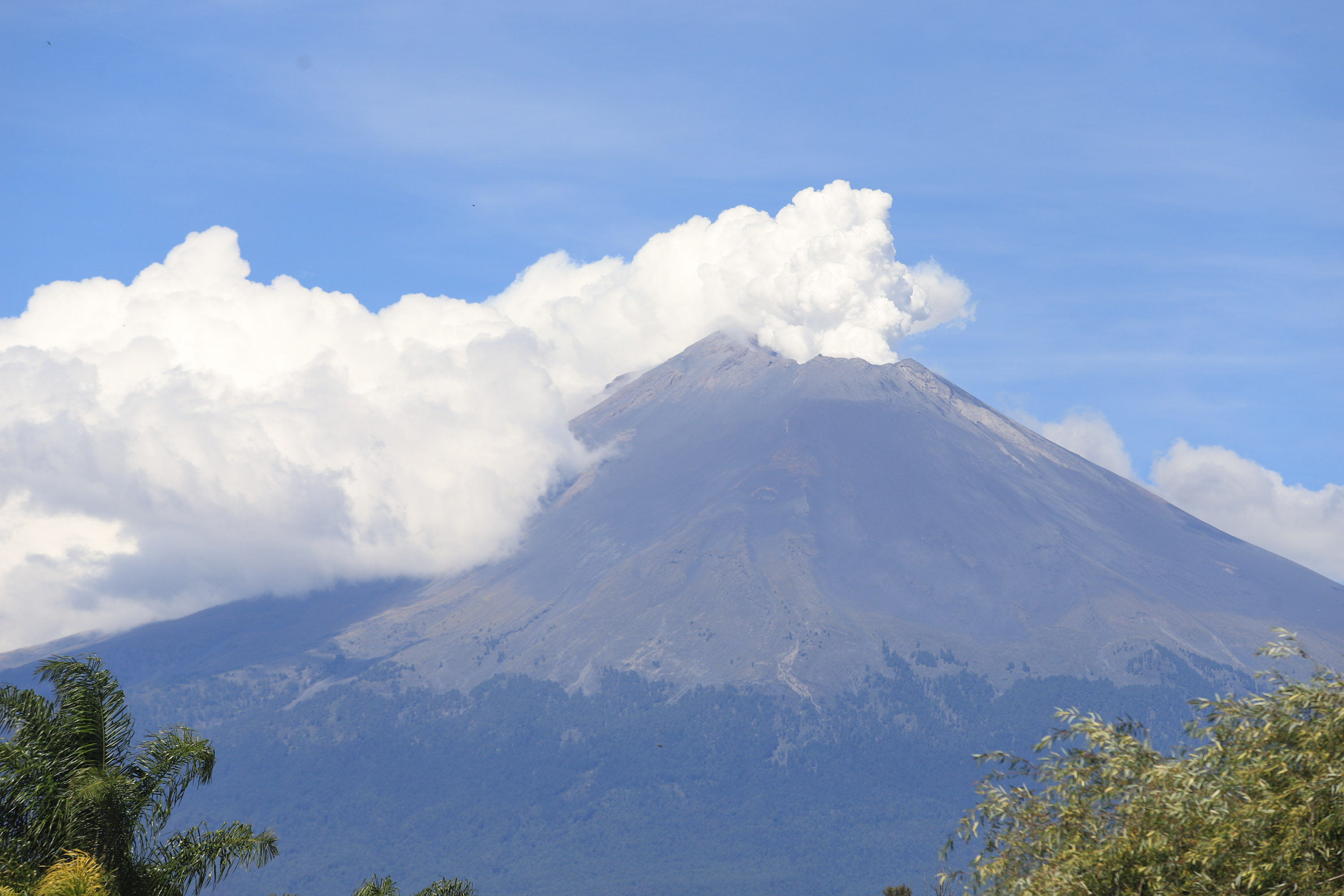 Emite el Volcán Popocatépetl fumarolas, hay caída de ceniza en la CDMX