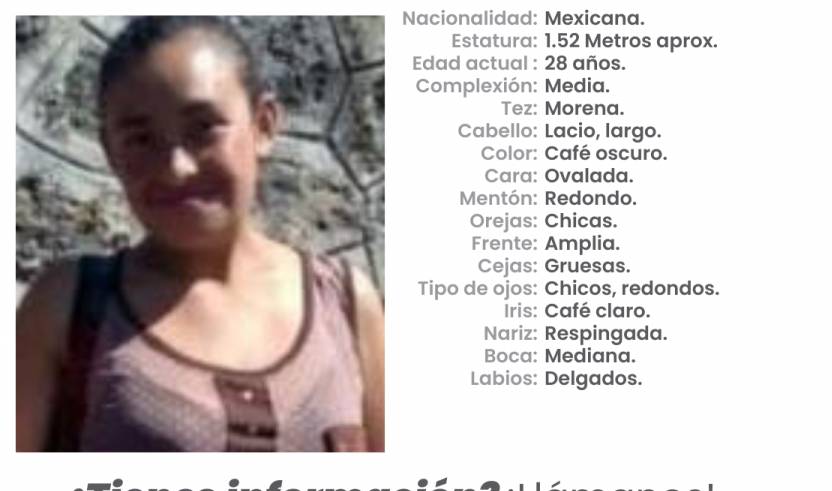 Dulce de 28 años desapareció en calles de Chignahuapan