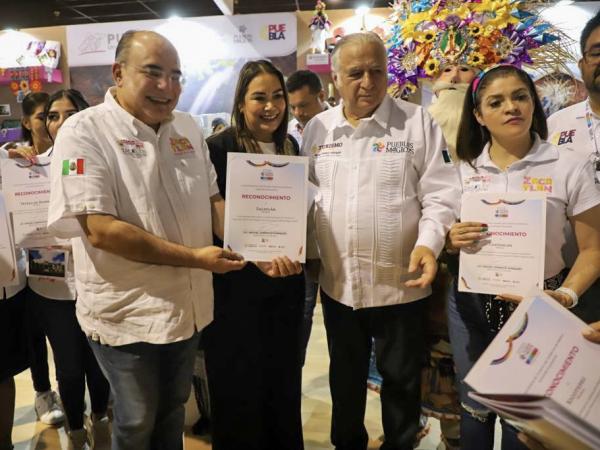 En Tianguis Internacional, Sectur federal reconoce promoción turística de Puebla