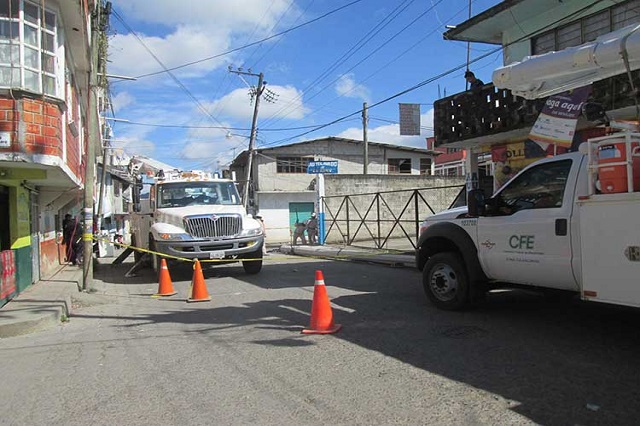 Acuerdan gobierno y CFE que no habrá más apagones en Huauchinango