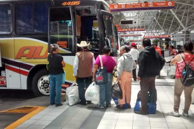 Registran hasta 5 robos diarios en terminal de autobuses de Tehuacán
