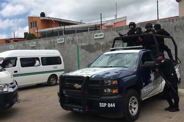 Instrumentan bases de operación alternas de seguridad pública en Zacatlán