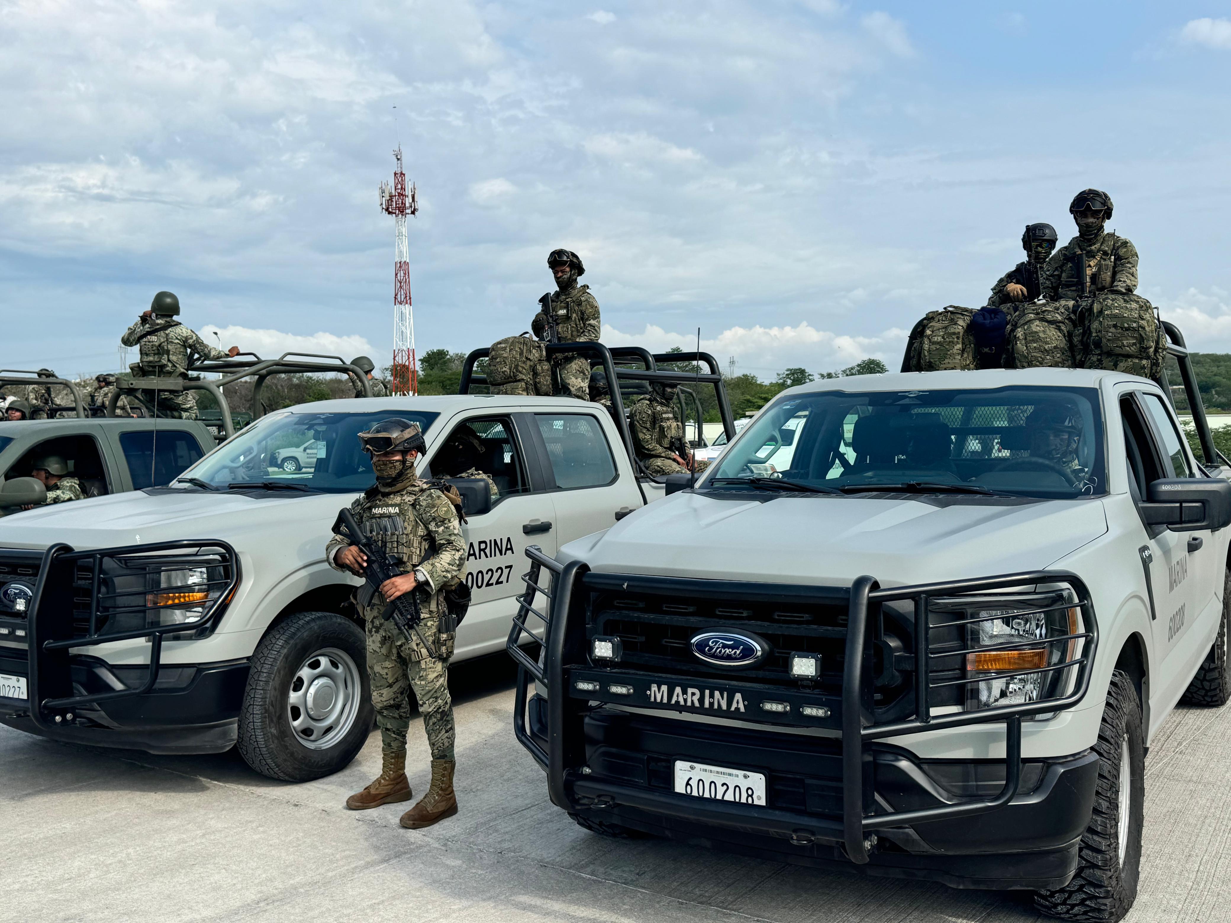 Armada de México refuerza seguridad en Colima