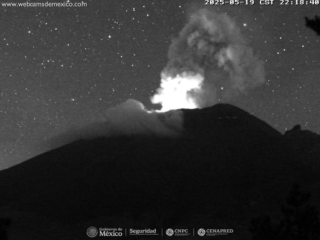 Popocatépetl registra 31 exhalaciones de baja intensidad