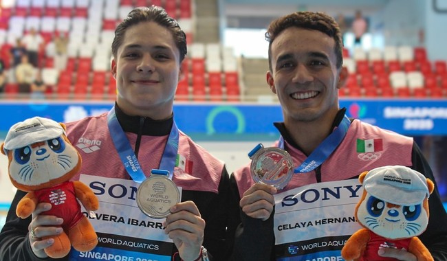 Clavadistas dan dos platas más a México en Mundial de Deportes Acuáticos