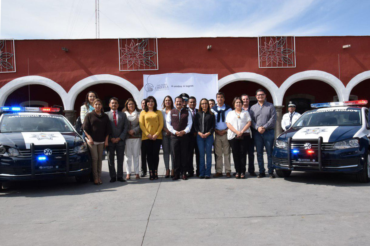Aumenta parque vehicular para seguridad en San Pedro Cholula
