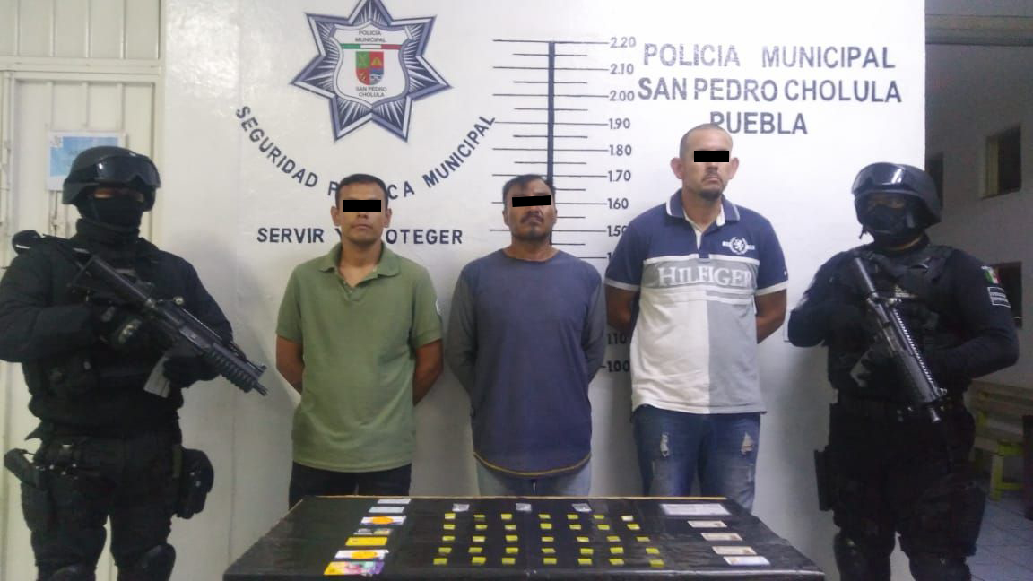 Detienen a michoacano con metanfetaminas en Cholula