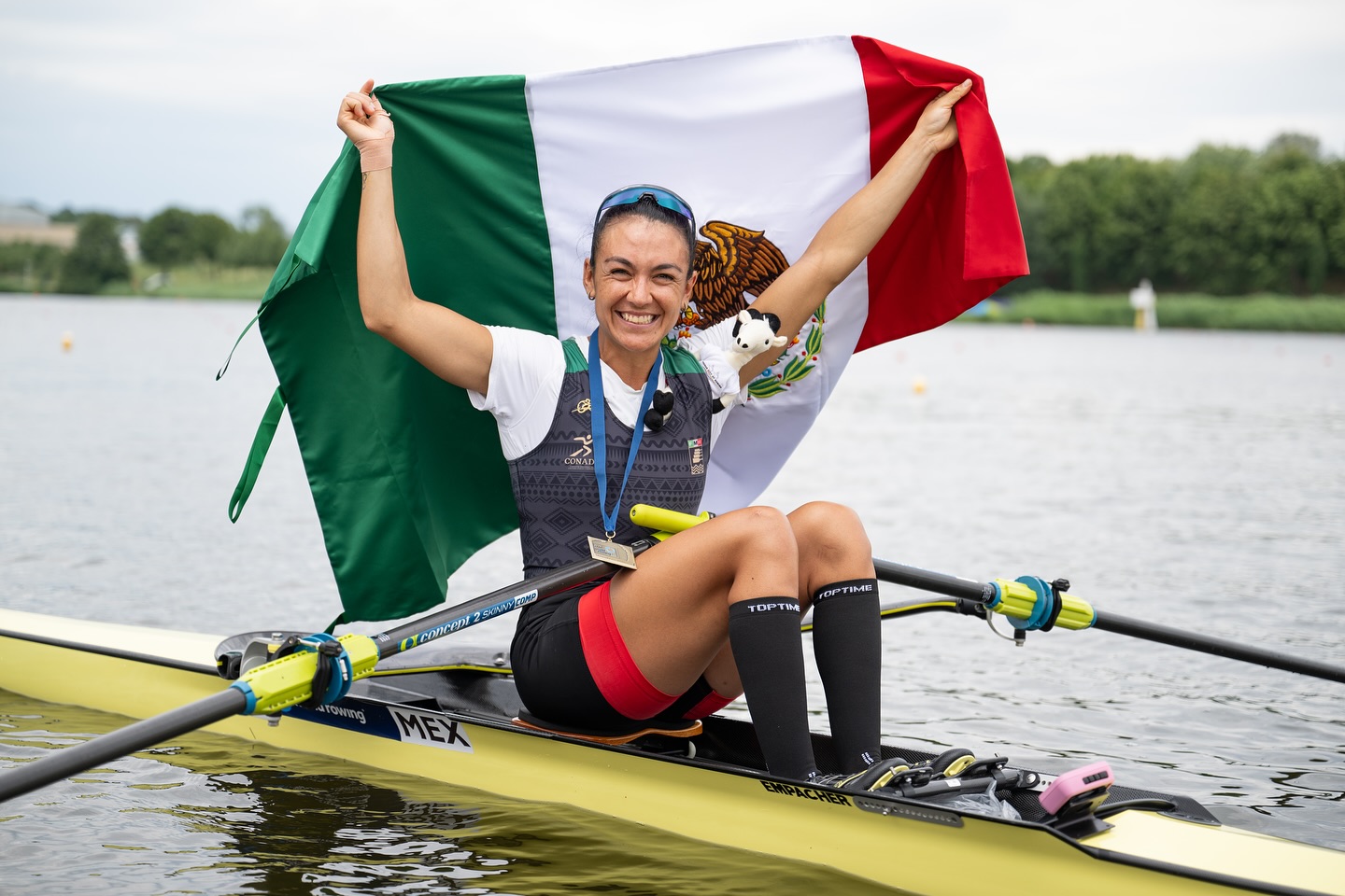 Kenia Lechuga apunta al Mundial de Remo Shanghái 2025