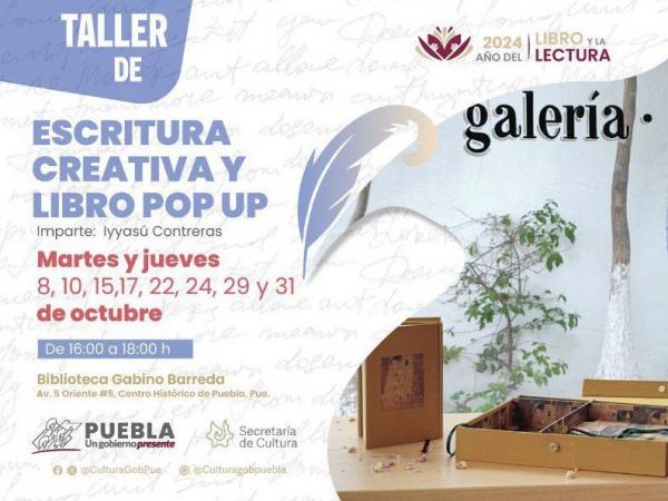 En Biblioteca Gabino Barrera se impartirán talleres de escritura gratuitos