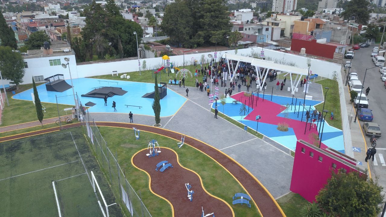Ayuntamiento de Puebla rehabilita parque en la Romero Vargas