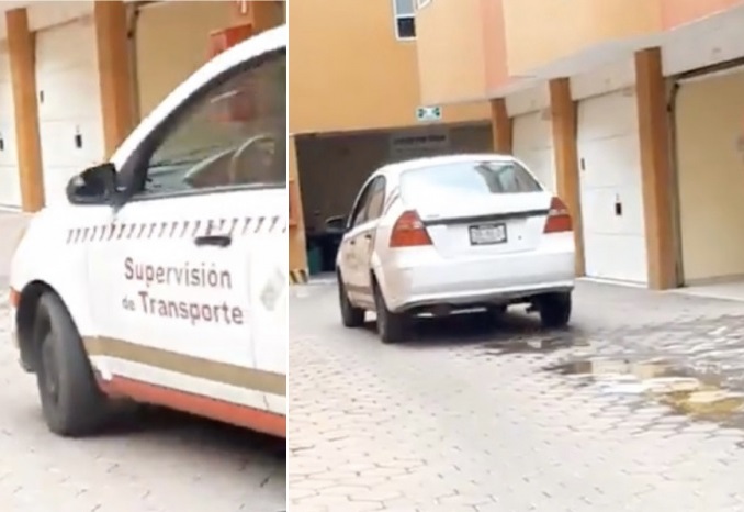 VIDEO Cachan a trabajadores de gobierno en motel de Puebla