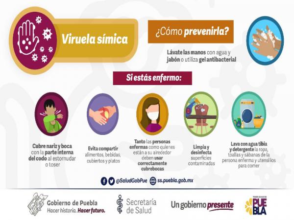 Descarta Salud casos sospechosos de viruela símica en Puebla en este 2023