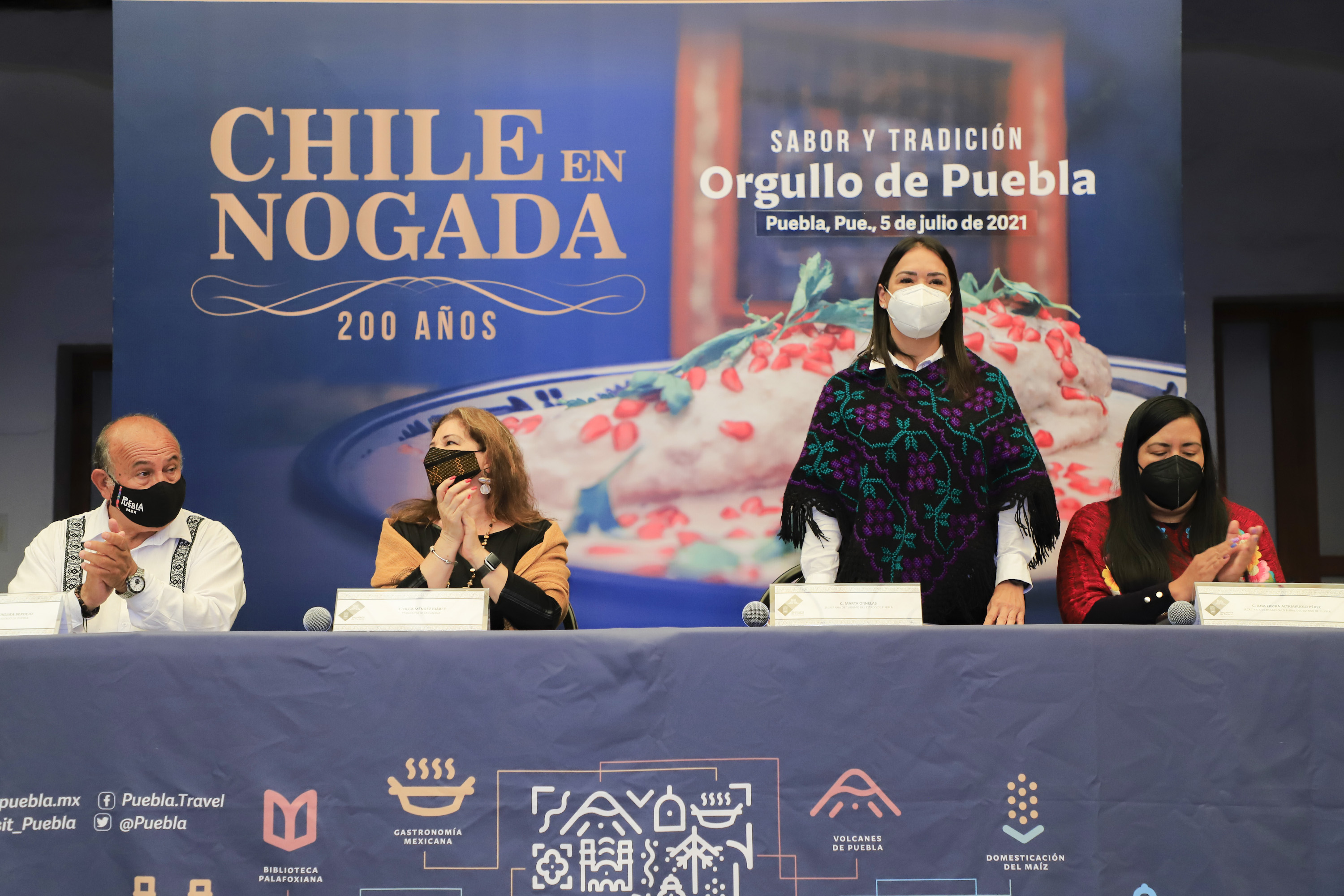 Presenta Turismo colaboración intermunicipal por los 200 años del Chile en Nogada