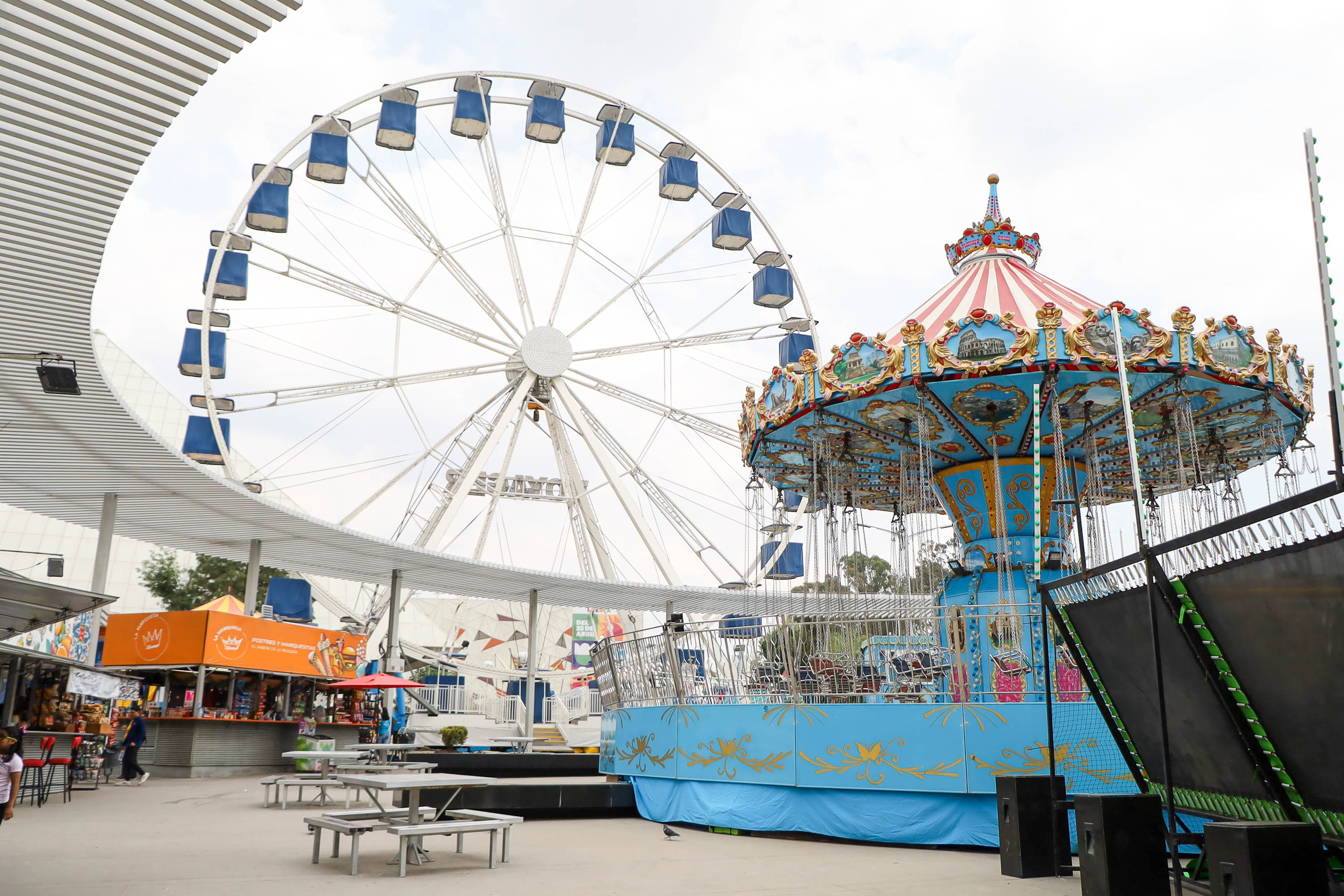 Listos los juegos mecánicos para la Feria de Puebla