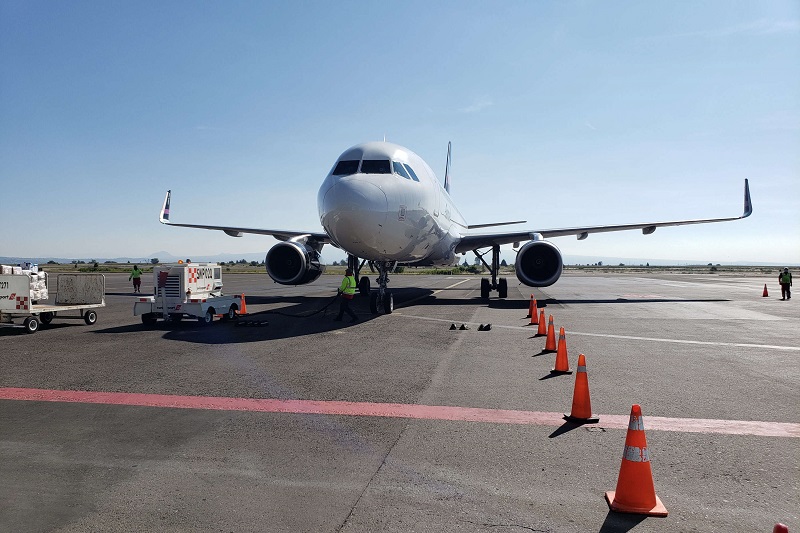 5to informe: al 33% la rehabilitación de la pista del aeropuerto de Puebla