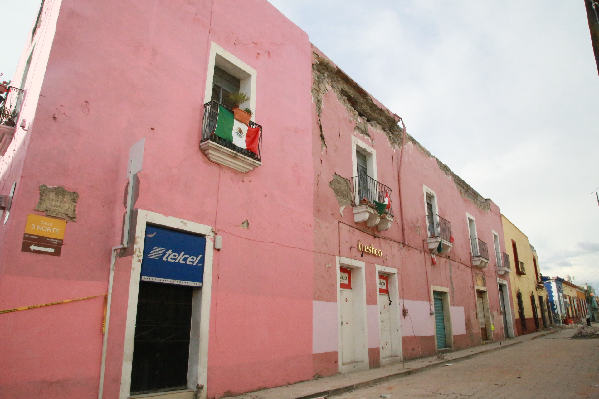 Reabren 12 calles cerradas tras el sismo en Atlixco