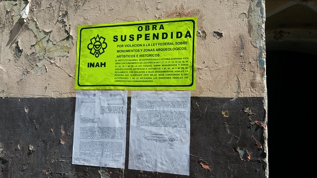 INAH detiene demolición de casas históricas en Atlixco 