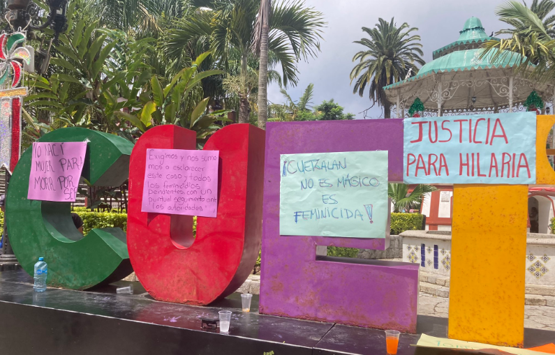 “¡Cuetzalan no es mágico, es feminicida!”: señalan habitantes en protesta al asesinato de Hilaria