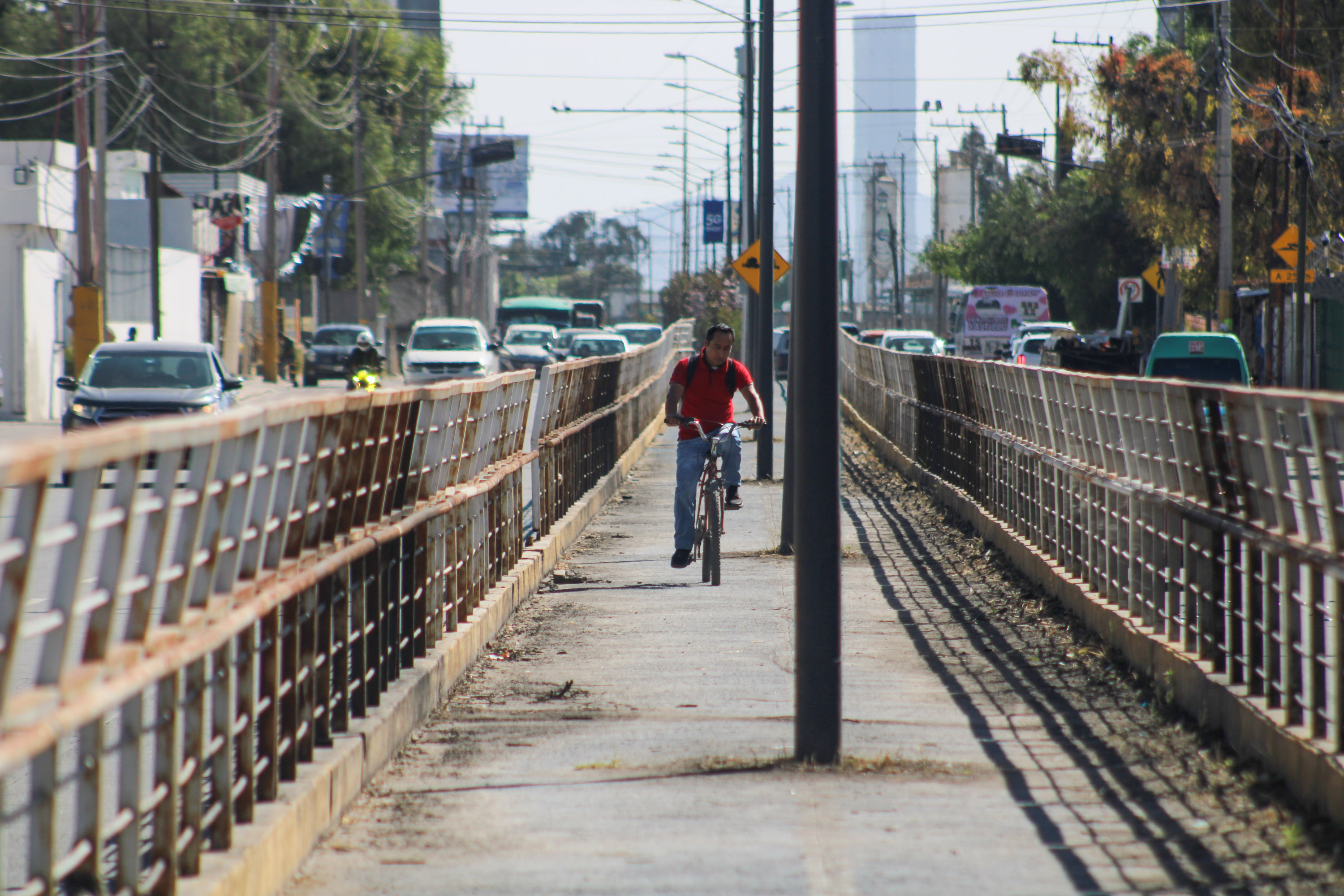 En pésimas condiciones se encuentra Ciclovía en Esteban de Antuñano