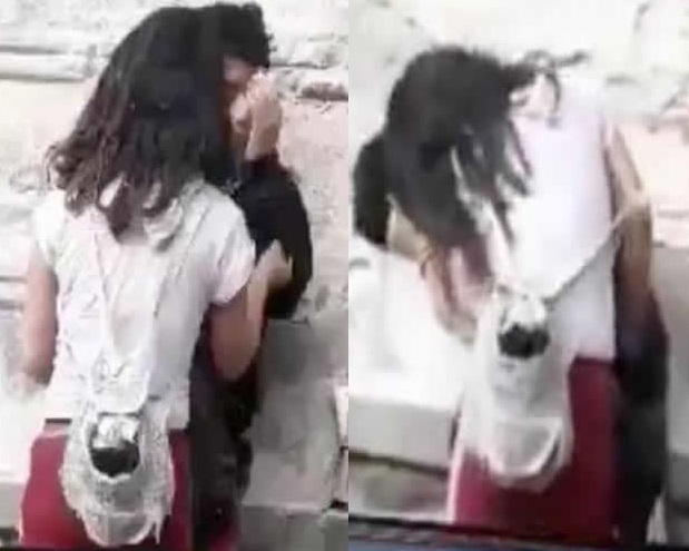 VIDEO Joven es jaloneado y golpeado por su novia en Paseo Bravo