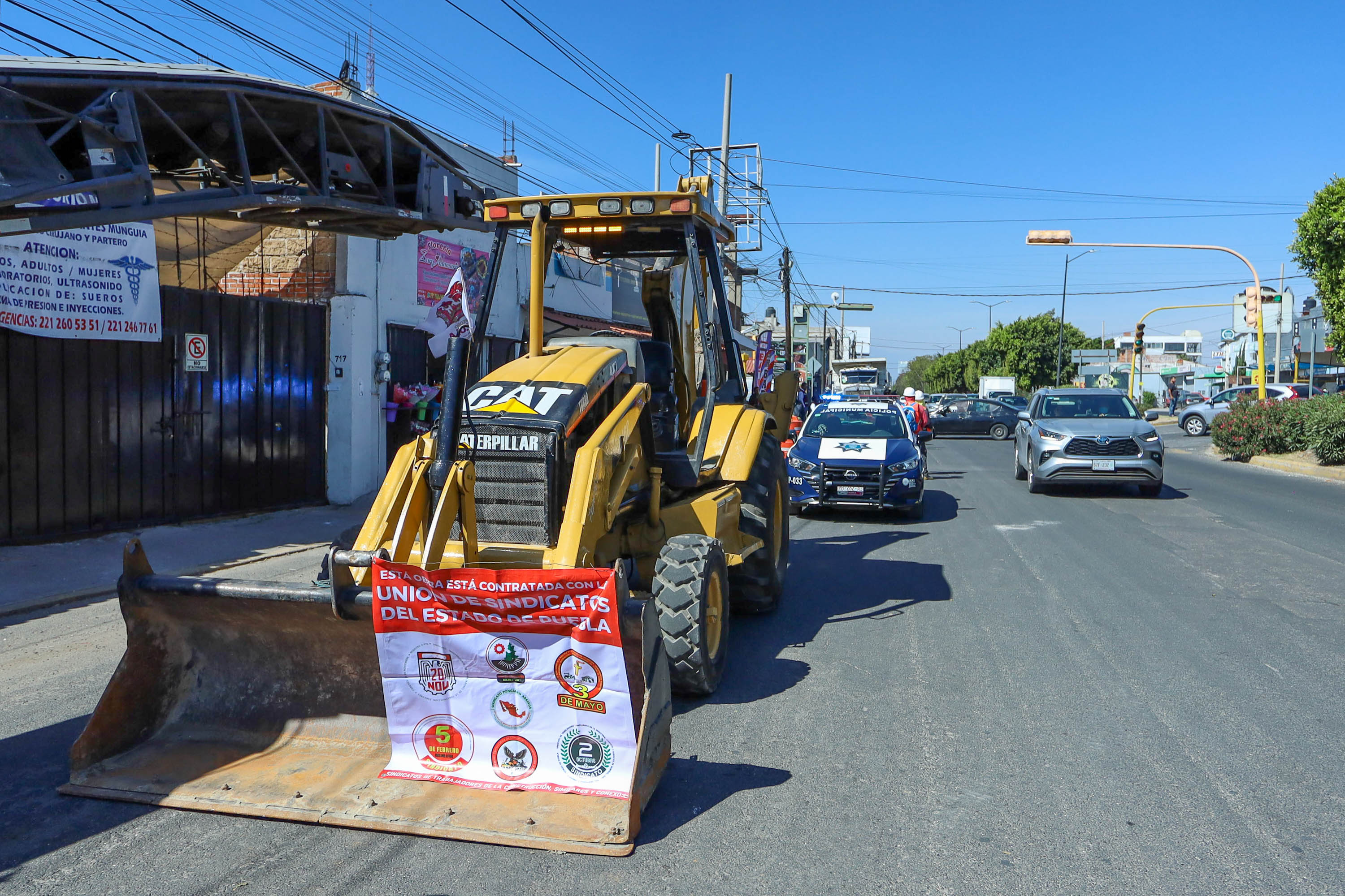 Ojo: ya está cerrada la avenida 12 Poniente-Oriente en San Pedro Cholula