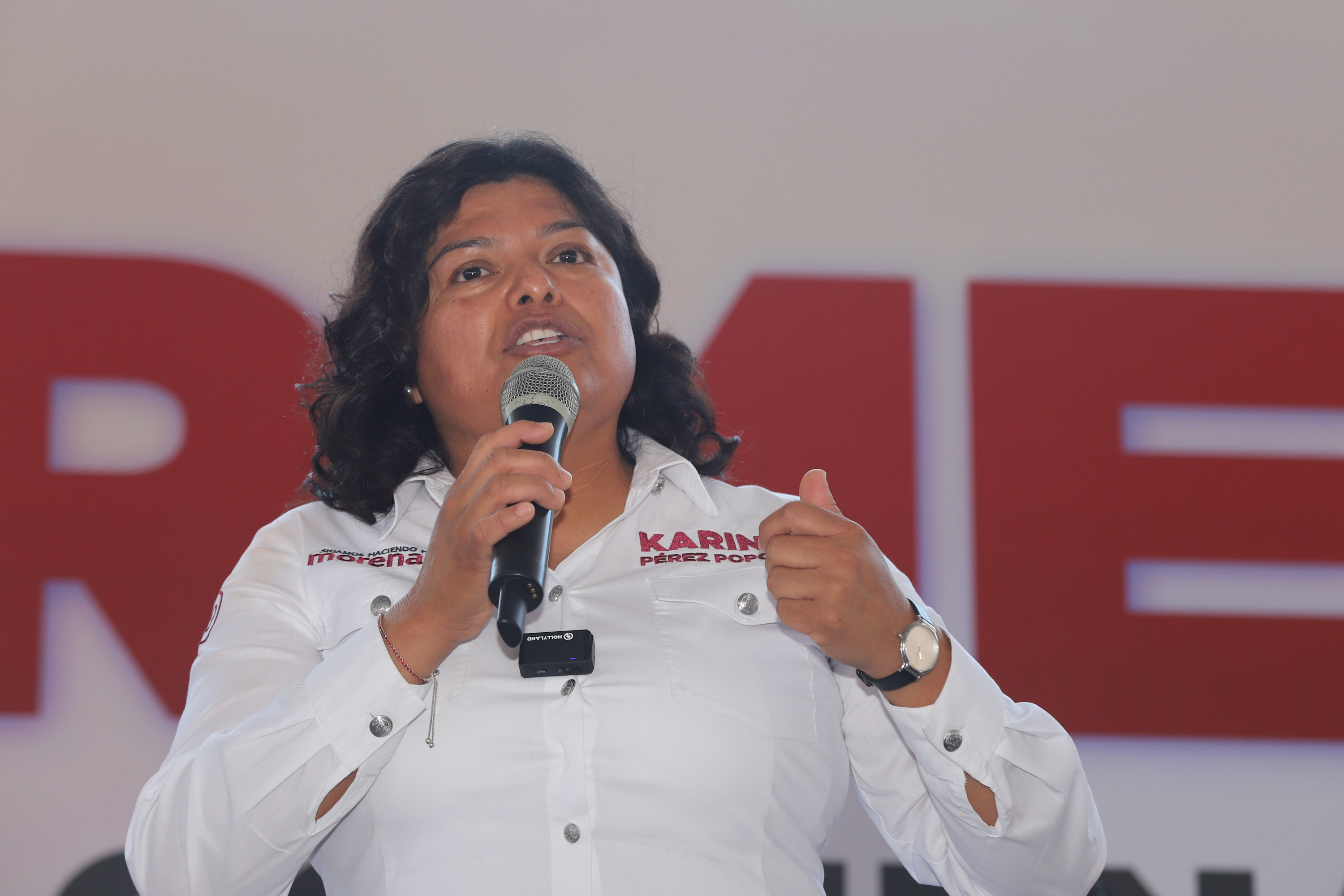 VIDEO Festeja Karina Pérez ser diputada federal electa