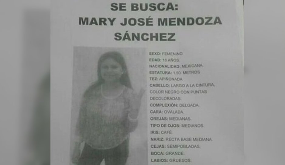 Desaparece una menor de 16 años en Agua Santa