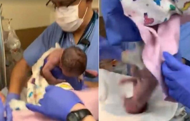 VIDEO Se le cae recién nacido y le causa hemorragia