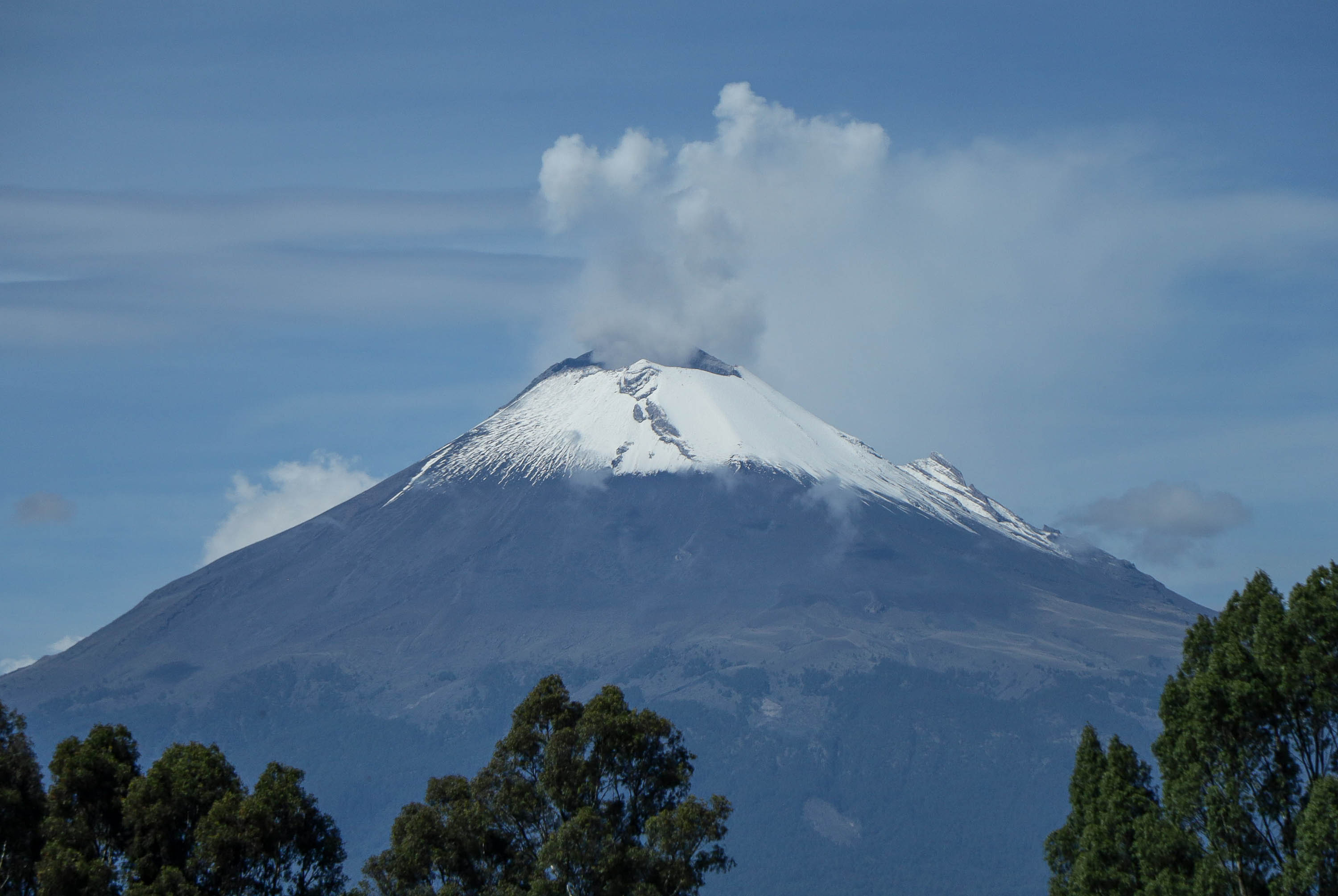 Se prevé caída de nieve en las cimas del Popocatépetl, Iztaccíhuatl y Pico de Orizaba