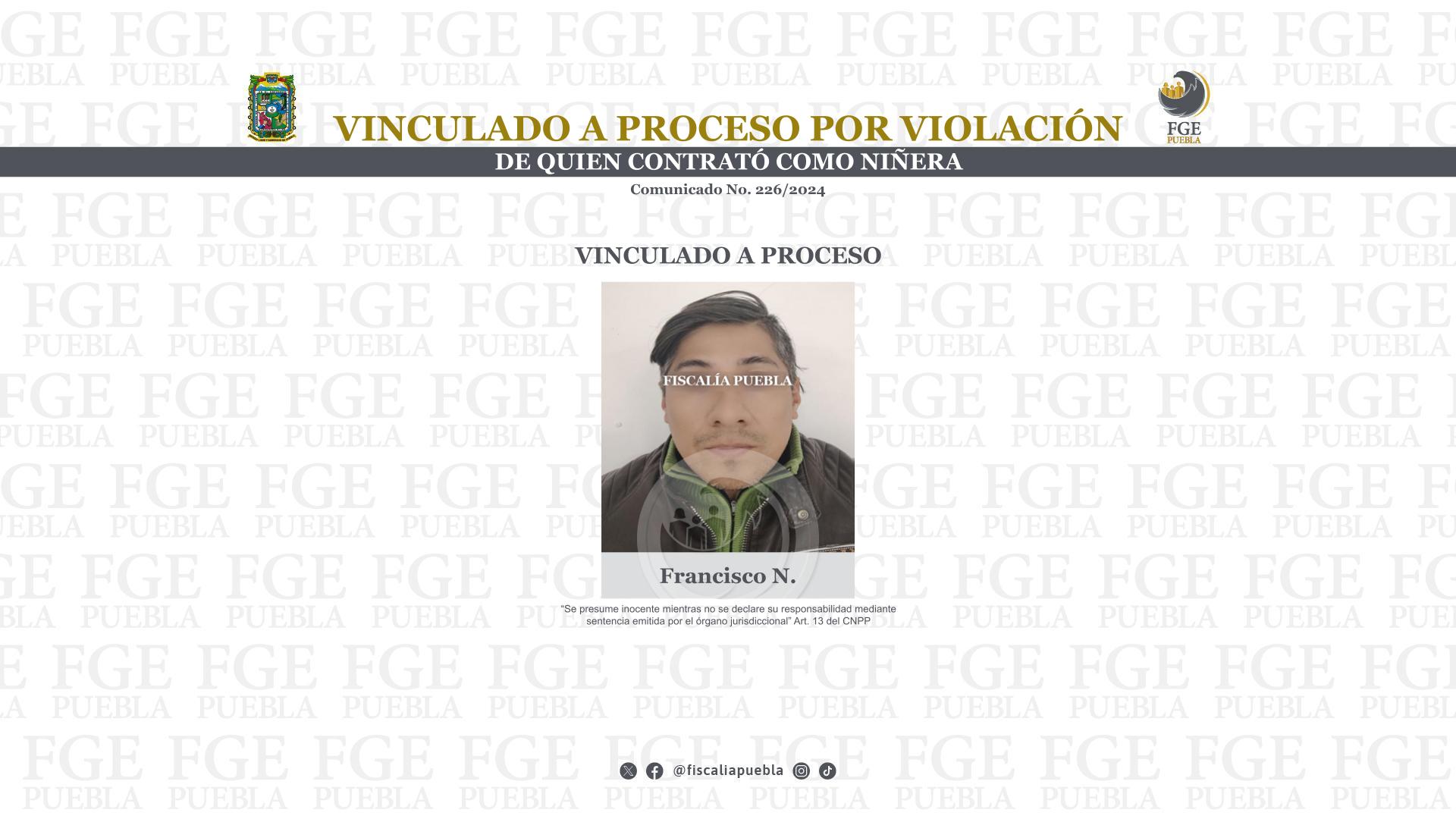 Francisco violó a su niñera en Texmelucan
