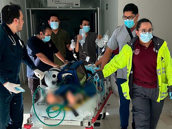 Reanuda Salud traslados de ambulancia aérea en Puebla