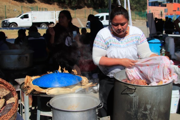 VIDEO Celebran segunda edición de la Feria del Tamal en San Pedro Cholula