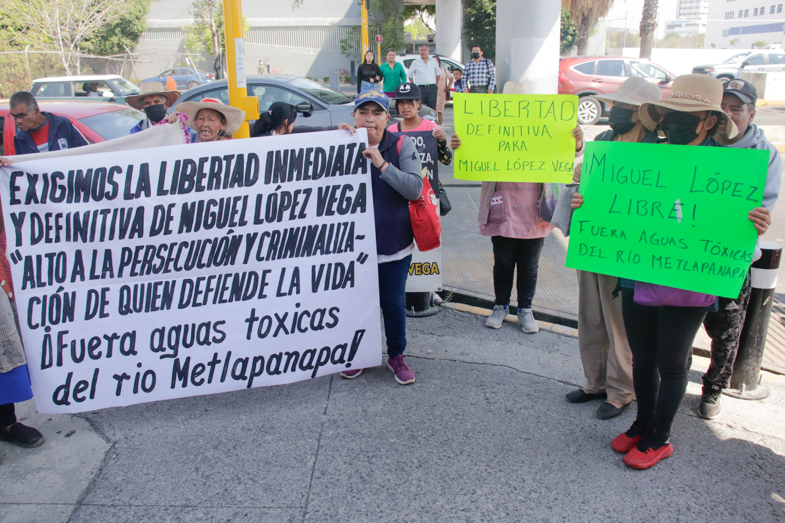 VIDEO Pueblos Unidos exigen libertad de Miguel López Vega