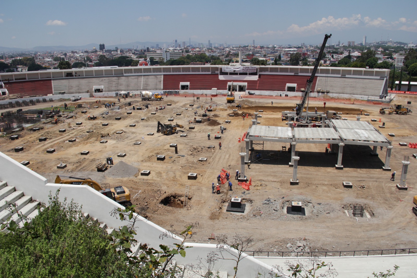 Avanzan los trabajos de construcción de la UDEP en Puebla