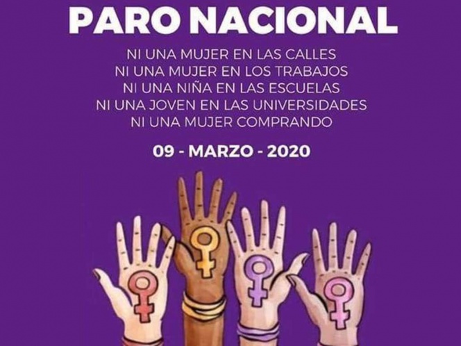 Convocan a paro nacional; un día sin mujeres el próximo 9 de marzo