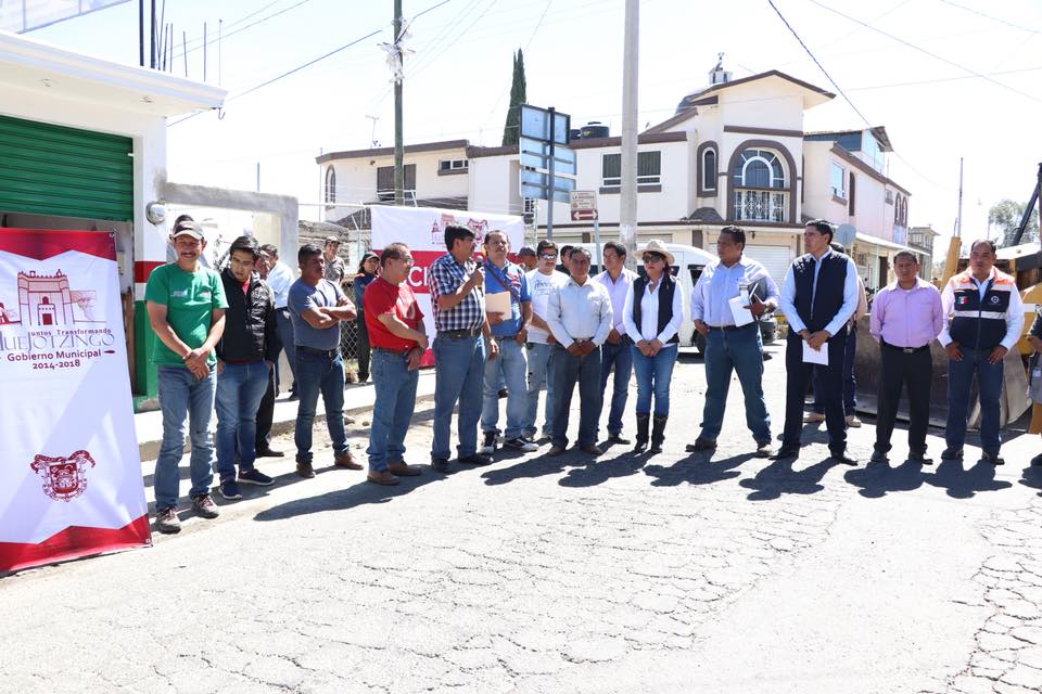 Arranca rehabilitación de avenida la Soledad en Huejotzingo