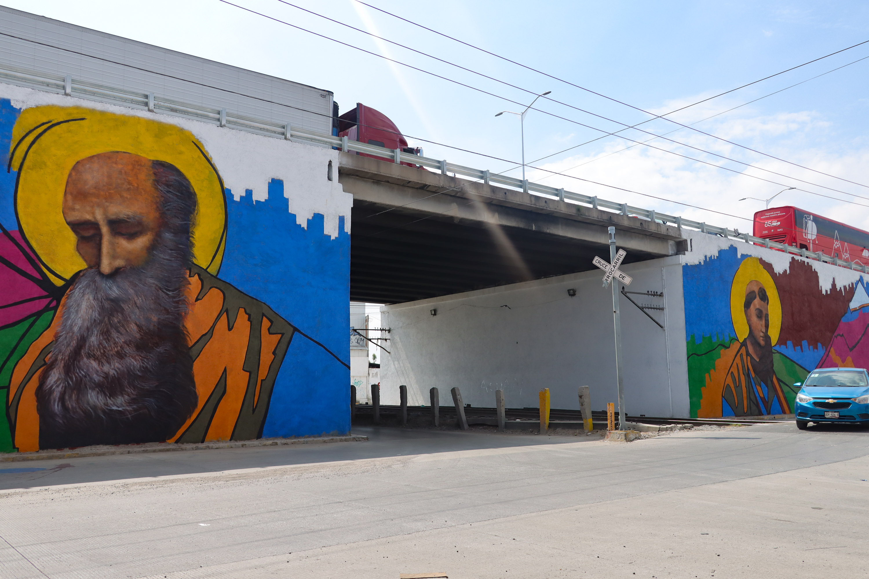 VIDEO Así luce el mural del puente de San Felipe Hueyotlipan ...