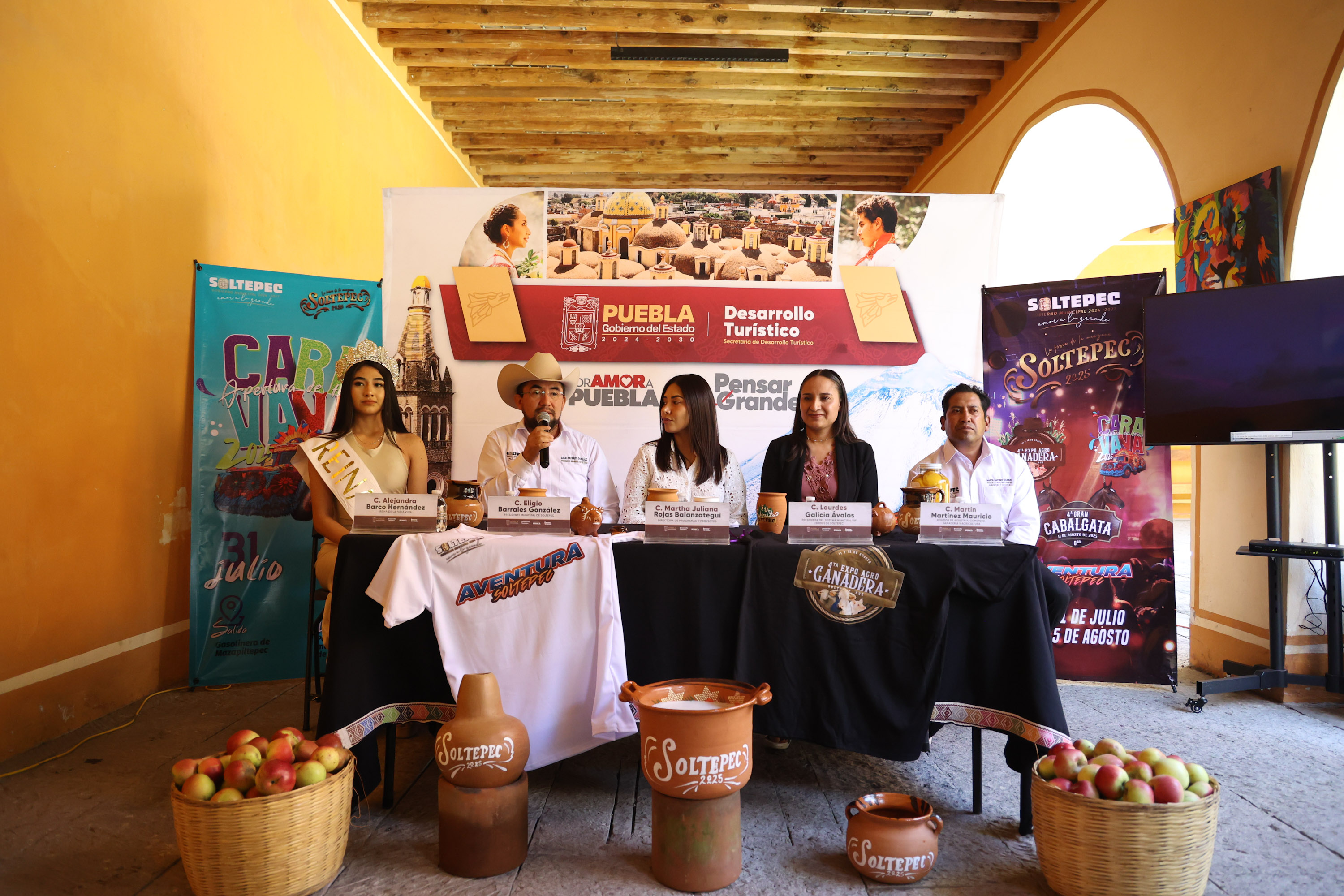 Anuncian la Feria de la Manzana en Soltepec 