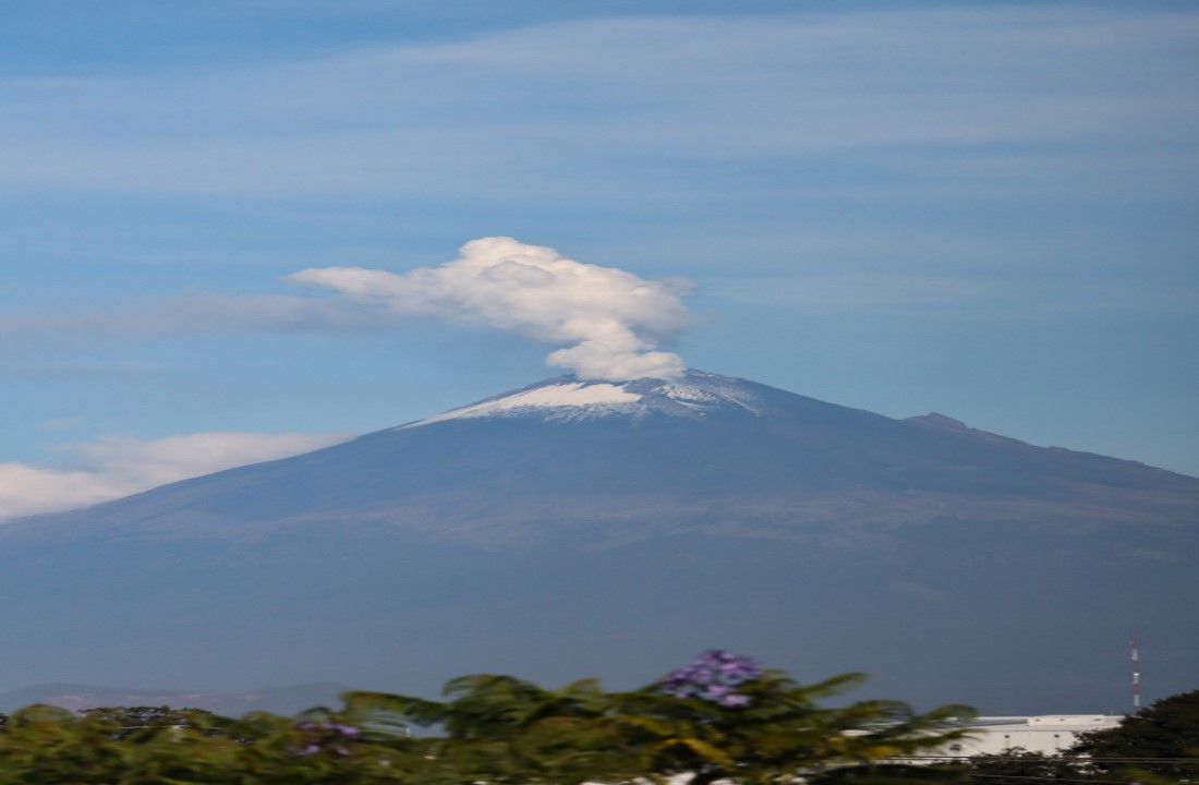 El Popocatépetl amaneció este sábado muy tranquilo