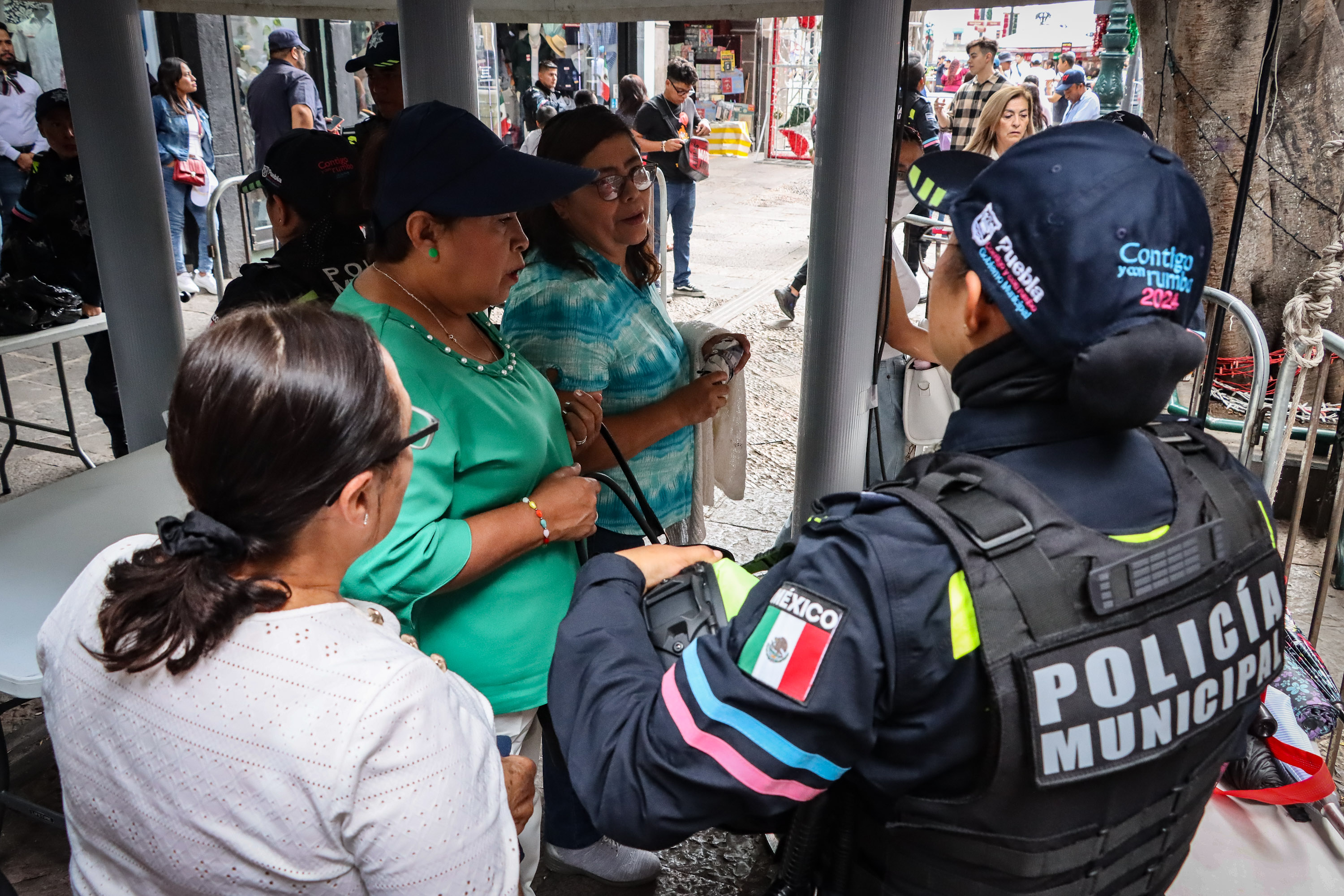 Hasta 800 policías resguardarán las Fiestas Patrias en el Zócalo de Puebla