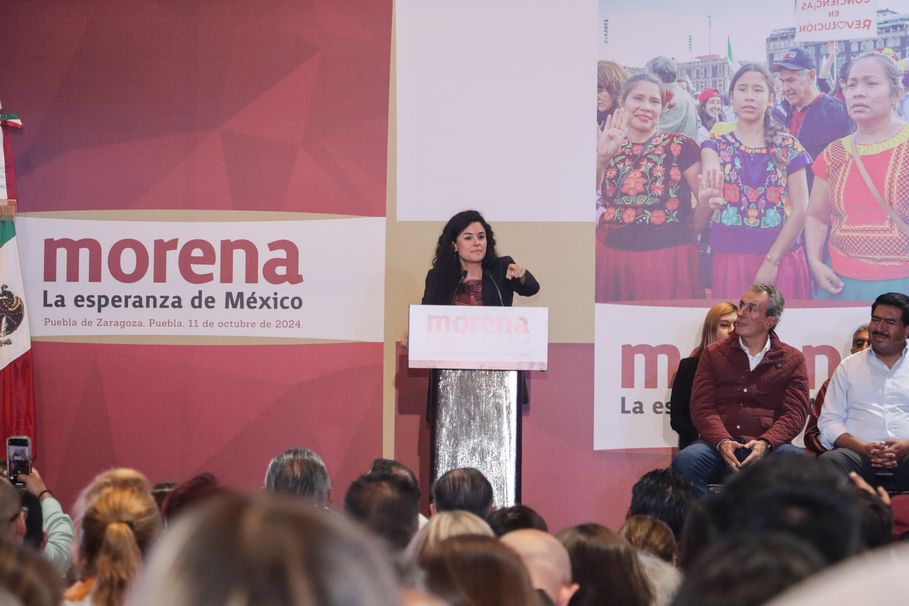 Luisa María Alcalde anuncia en Puebla creación de Comités Secciónales 