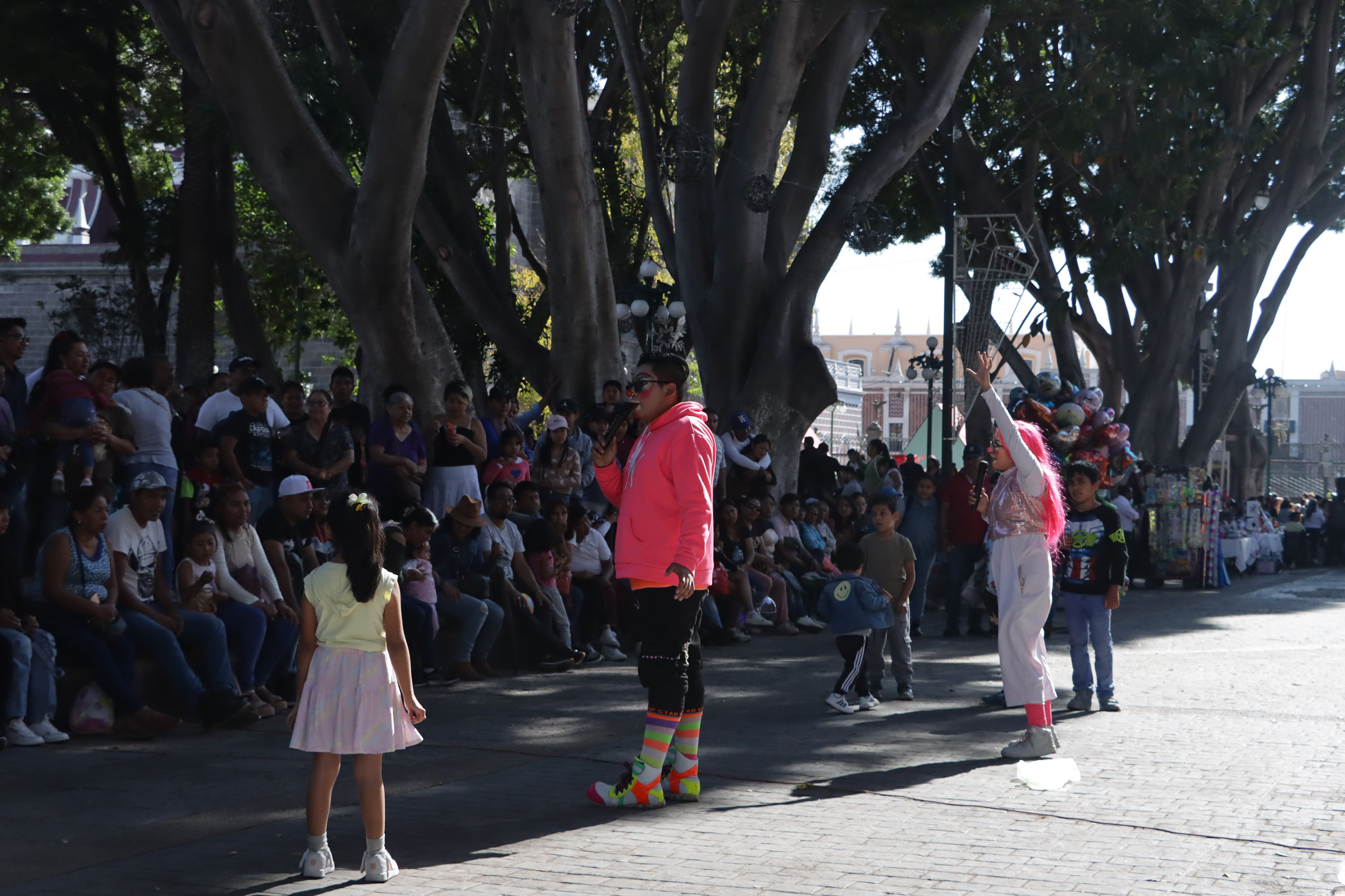 Regresan los payasos al Centro Histórico de Puebla